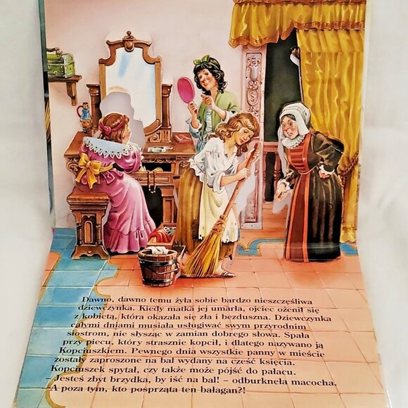 Kopciuszek Cinderella Pop-Up Book Polish language -Excellent Cond 1996 / 1999 - Picture 3 of 6